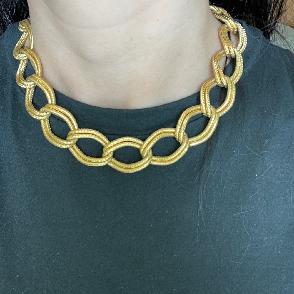 Susan Shaw Double Gold Chain Necklace- Never worn